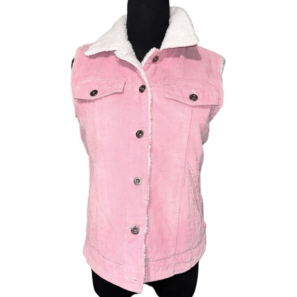 Kali Wear Pink Corduroy Vest Size Large